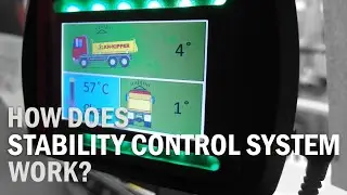 Stability control system on dump truck - avoid accidents during unloading