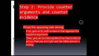 Counter Argument Review