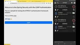 Spring Security LDAP Authentication with OTPKEY Push Authentication