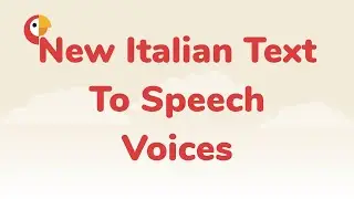 New Italian text to speech voices - make videos and audio in Italian easily with Narakeet