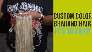 Everything you need to know about knotless braids. Custom blending hair, tucking hair etc.