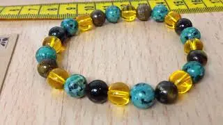 Money Wealth Success Bracelet Protection Bracelet for Men Women 8mm Jade (Citrine and Tiger Eye)