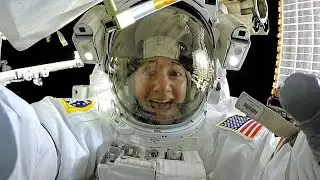 NASA Astronauts Jessica Meir and Christina Koch EVA Footage 2 (60fps)
