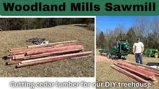 Woodland Mills HM126: Cutting Lumber on our Sawmill for a DIY Treehouse!