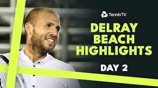 Kokkinakis Takes On Michelsen; Giron, Evans & Thompson Play | Delray Beach 2024 Highlights Day 2