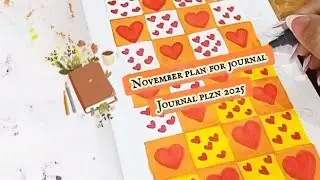 November Bullet For Journal setup 2025 ||Easy ideas ❤️🧡