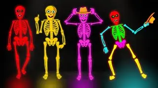 Midnight Magic | Part 5 | Five Crazy Skeletons Dance Song by Teehee Town | cocomelon rhy