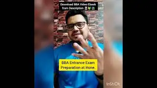 BBA Entrance Preparation at Home | BBA Entrance Exam | By Sunil Adhikari #shorts #ytshort
