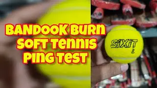 bandook bat light weight soft tennis bat ping test on Sixit L 80grams #cricketvideos #kashmirwillow
