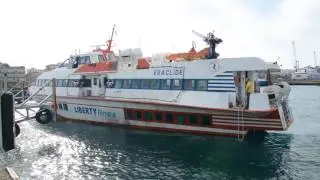 Eraclide Foilmaster Hydrofoil Aliscafo - Milazzo Depot Arrival