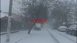 Străzi din Constanța &icirc;ncă acoperite de zăpadă