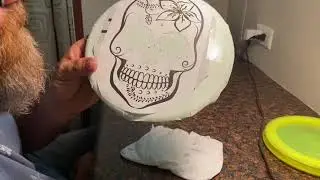 Sugar skull disc dye