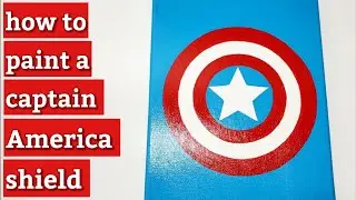 How to paint a captain America shield