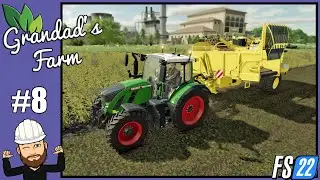 Day #8 - First Contract Harvest, Gettin Potatoes - ElmCreek FS22