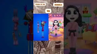 Pomni is jax vs Angela #Angelafrends