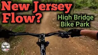 NJ flow Trails High Bridge bike park, Blue Steel, Green Flash