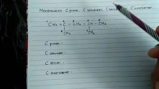 Menentukan atom C Primer,sekunder,tersier dan kuarterner