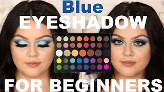 Morphe x James Charles Palette Blue Eyeshadow Tutorial For Beginners