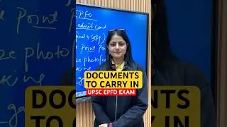DOCUMENTS TO CARRY IN UPSC EPFO EXAM #shortsfeed