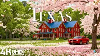 Весенний 4K-видео из Техаса 🇺🇸 | Поля люпинов, холмистая местность и кинематографическая природа
