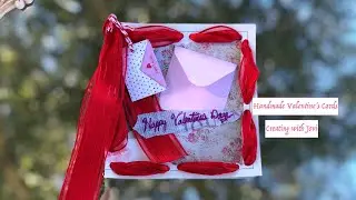 Making Valentines Day Cards with Old Book Pages and Ribbon - Valentine Crafts - Card Making