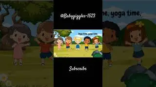 Happy international yoga day| Yoga time |Nursary Rhymes @BabyGiggles-1523 #kids #learning #cartoon