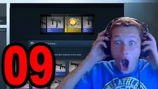 CS: GO Case Opening - Part 9 - UNBOXING MY FIRST KNIFE!!! (CounterStrike: Global Offensive)
