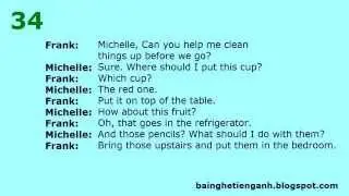 English Listening Lesson 34   Putting things in order