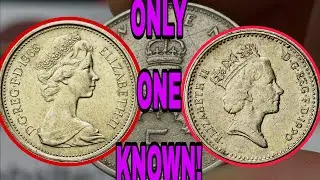 Rare 5 New Pence Coins Worth BIG Money? 1968 & 1990 Elizabeth II Gems!