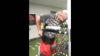 Weighted dips at Sumter Pro Fitness