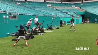 Novak Djokovic Practice on Grass - Miami Open 2019 (HD)