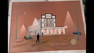 Animated a neat 1970s concept drawing we discovered in the basement of the Transit during renos #yeg