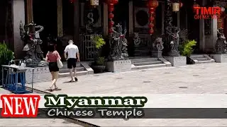 Chinese Cultural Myanmar Temple Visiting in Chinatown Yangon