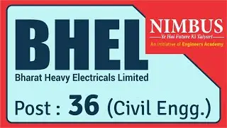 BHEL Recruitment 2022 | BHEL Notification | Civil Engineering | Latest Government Job Updates 2022