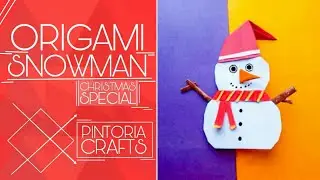 Origami Snowman Tutorial | Christmas special | Easy Step by Step Tutorial | Paper Crafts |