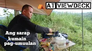 Camping and eating at Viewdeck