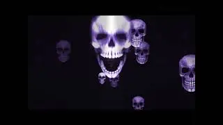 Halloween wall projection