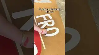 Using a makeup brush to letter banners is a game changer #bannerart #bannerideas #banner #painting