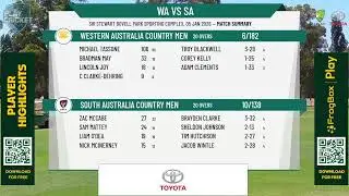 Western Australia Country Men v South Australia Country Men