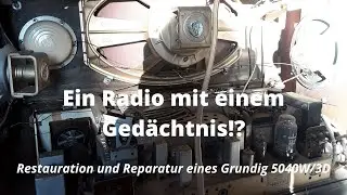 Restauration eines Grundig 5040W/3D Röhrenradio 1954 mit Senderspeichergedächtnis, Kondensatortausch