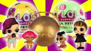 Ultra Rare Gold Ball LOL Surprise Pets and Big Sister Double Surprises