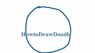 How to draw a letter O doodle