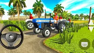 New real farming game Real tractor farming sim mini tractor #realtractorvideo