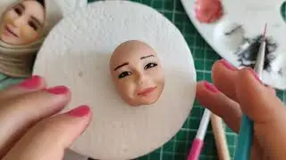Fondant Figure make -up #fondant #onlineclasses #figurestudy #dolls #education #make_up #viralvideo