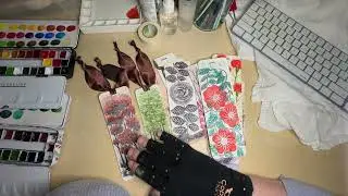 Sandra's Botanical Art and Hand Painted Bookmarks!   #watercolor #watercolorpainting