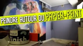 Peinture suédoise - Astuce peindre sans toucher le papier peint.