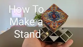 How to easily make Rubik's Cube Stand Using a Magic Snake #rubikscube
