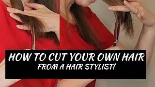 How To Trim Your Split Ends | A Hairdresser's Step By Step Guide To Cutting Your Own Hair