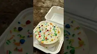 Rainbow cake ☁️🌈#rainbowcake #colors #coloring #rainbowdesign #bentocake #bentobox #small #yt #viral