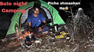 Solo Camping Near a Haunted Shamshaan 😱 | Night in the Dark Fore